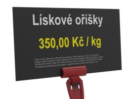 Deli bodec pro instalaci sdělení v tácu s delikatesami